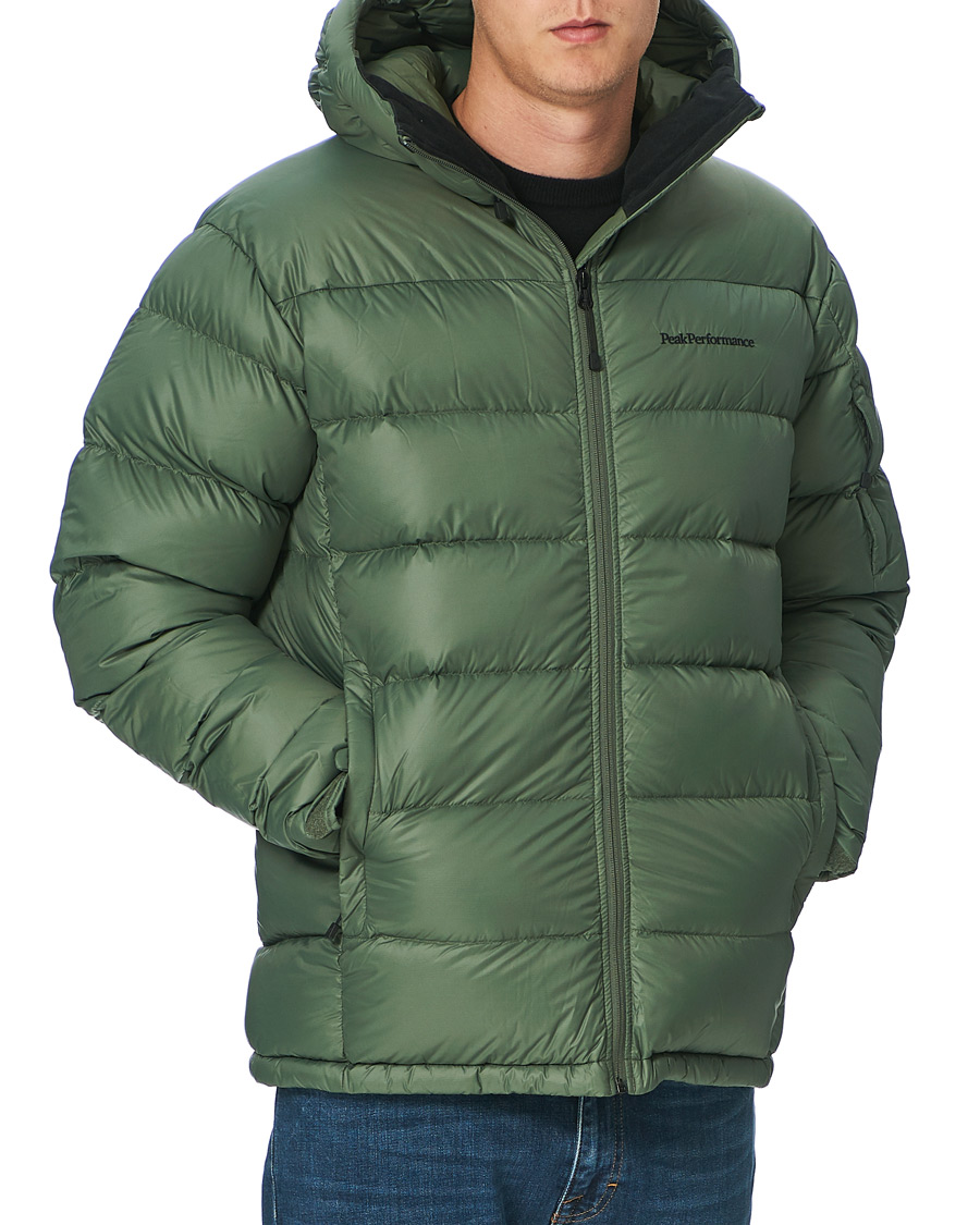 Homme | Manteaux Et Vestes | Peak Performance | Frost Down Hooded Jacket Thrill Green