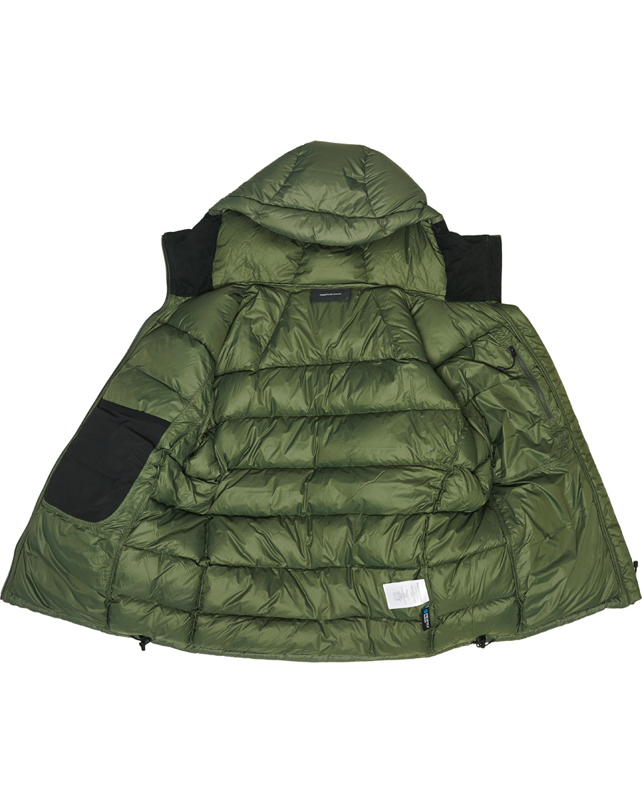 Homme | Manteaux Et Vestes | Peak Performance | Frost Down Hooded Jacket Thrill Green