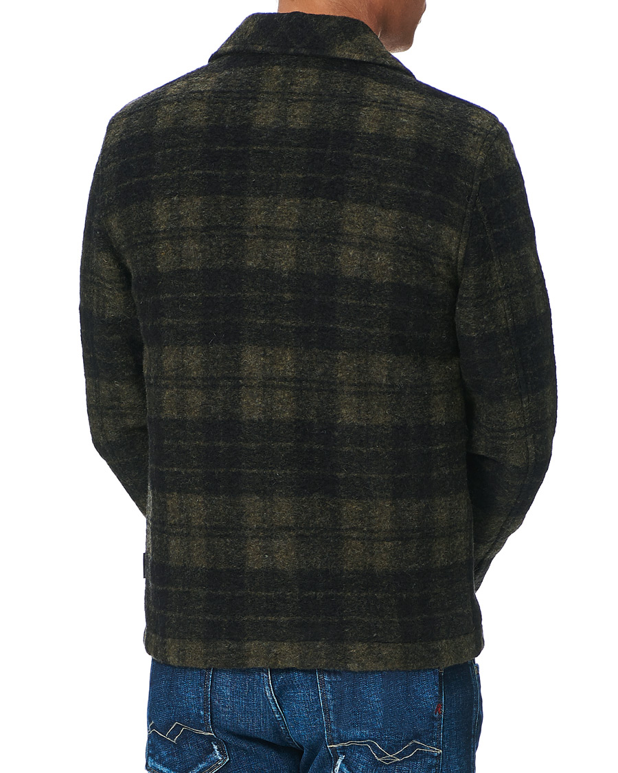 Homme | Manteaux Et Vestes | Peak Performance | Checked Wool Shirt Olive
