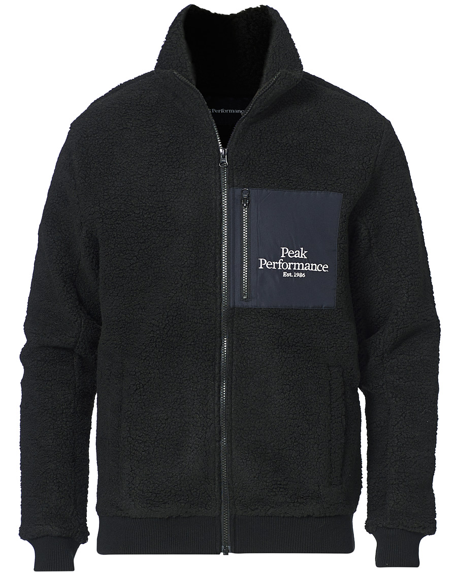 Homme | Pulls Et Tricots | Peak Performance | Original Pile Zip Jacket Black