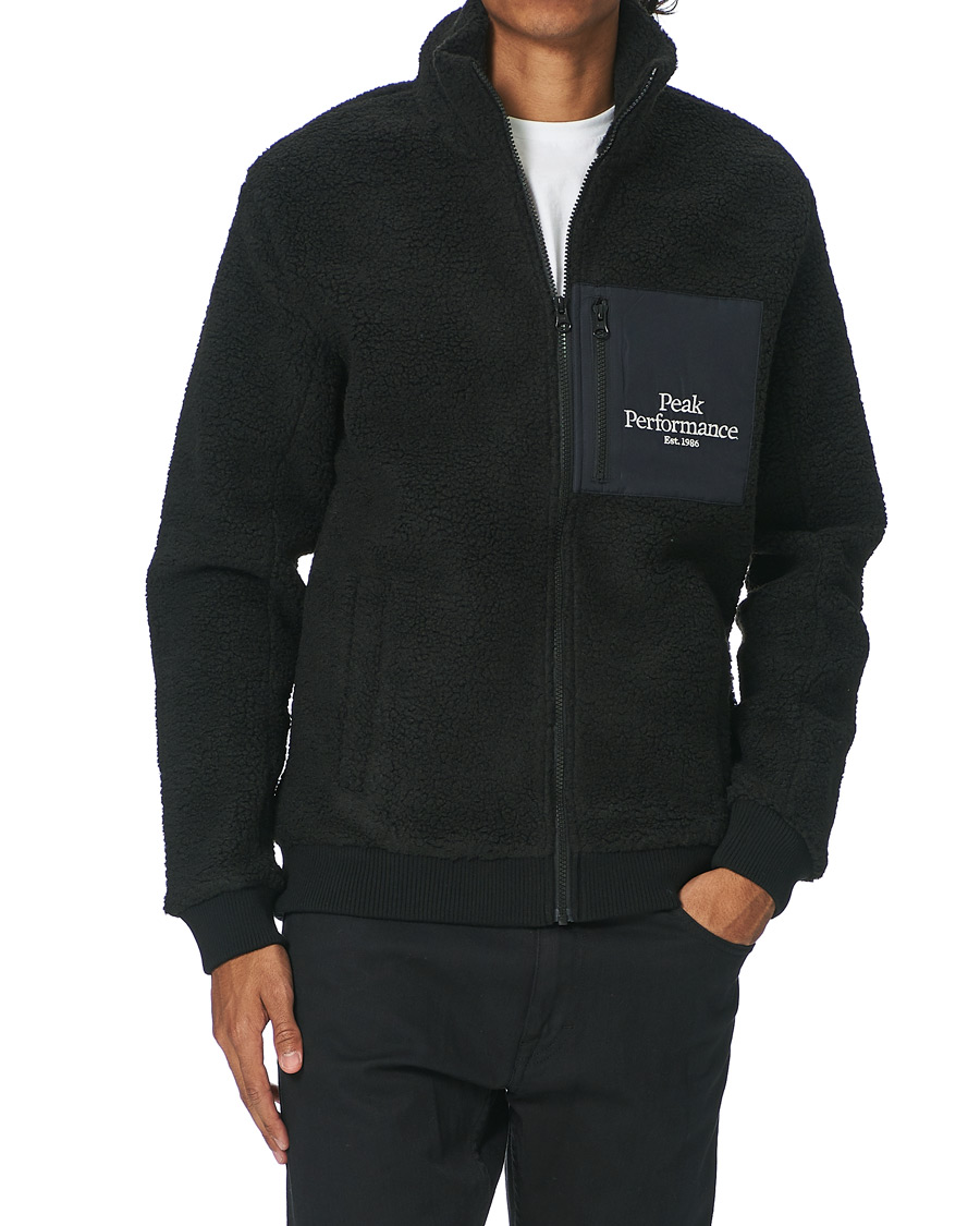 Homme | Pulls Et Tricots | Peak Performance | Original Pile Zip Jacket Black