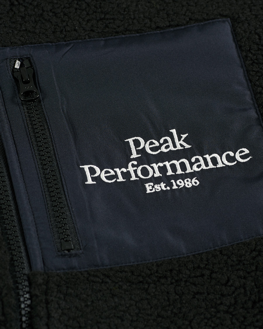 Homme | Pulls Et Tricots | Peak Performance | Original Pile Zip Jacket Black
