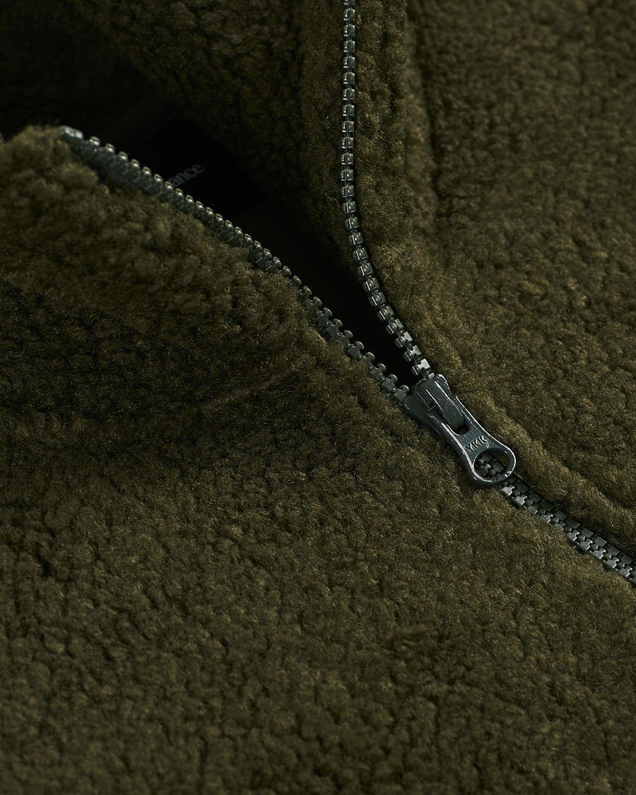 Homme | Pulls Et Tricots | Peak Performance | Original Pile Zip Jacket Olive Extreme