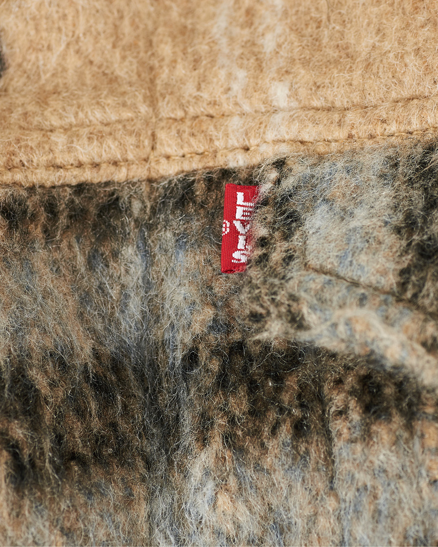Homme | Manteaux Et Vestes | Levi's | Vintage Fit Sherpa Trucker Camel Blue Plaid