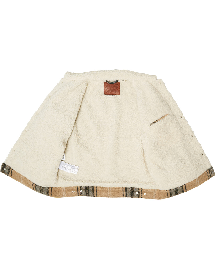 Homme | Manteaux Et Vestes | Levi's | Vintage Fit Sherpa Trucker Camel Blue Plaid