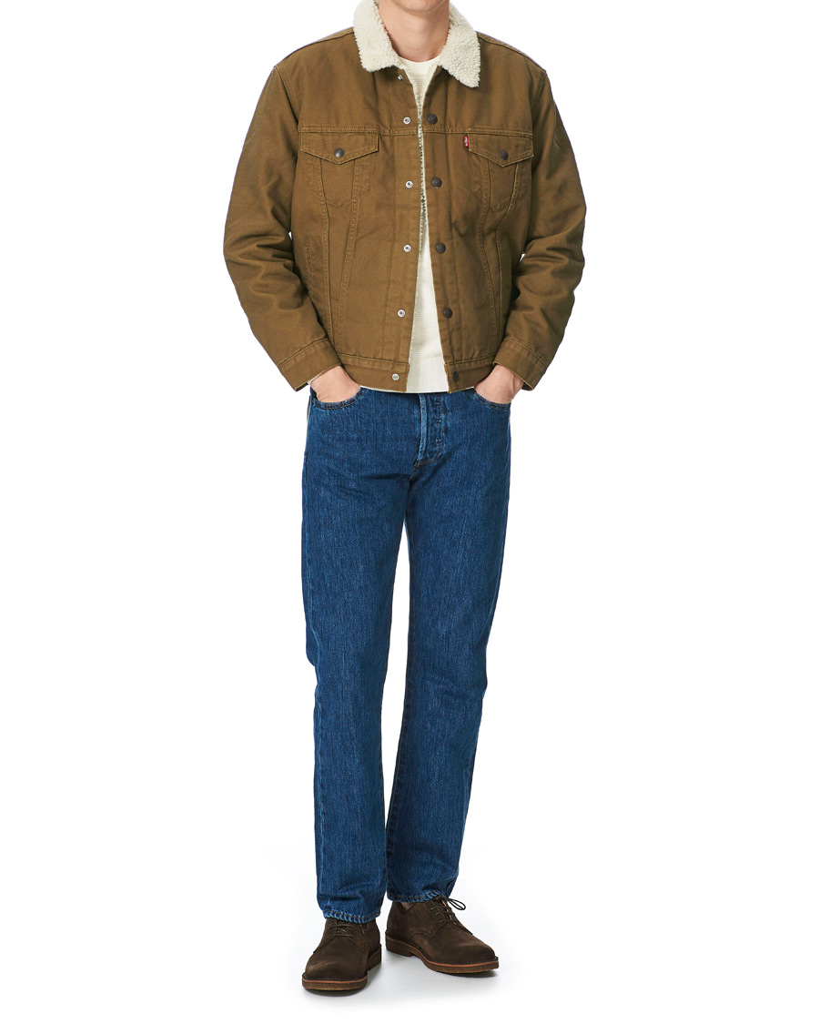 Homme | Manteaux Et Vestes | Levi's | Type III Sherpa Trucker Cougar Canvas