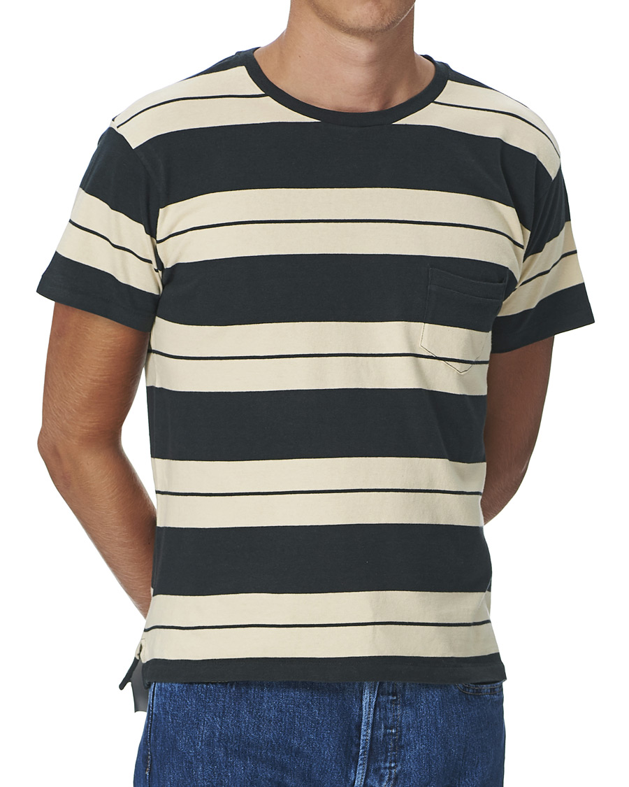 Heren | T-shirts | Levi's Vintage Clothing | 1940's Split Hem T-Shirt Black/White