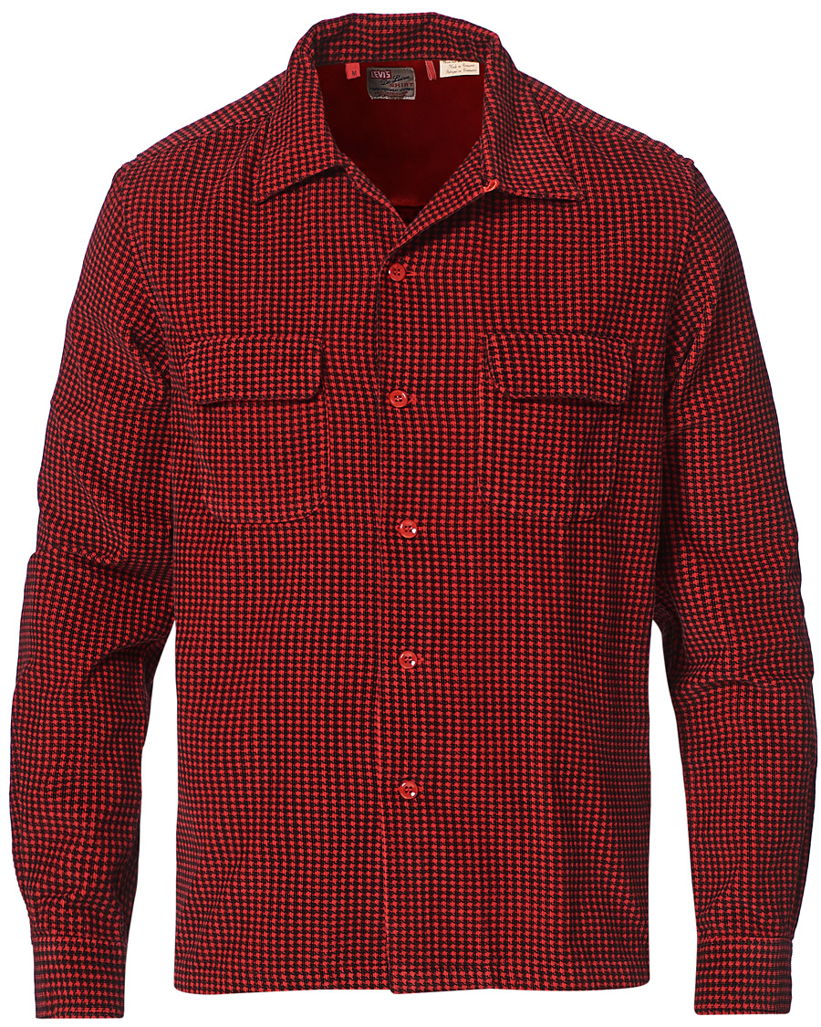 Homme | Chemises | Levi's Vintage Clothing | Deluxe Check Shirt Dogtooth Red