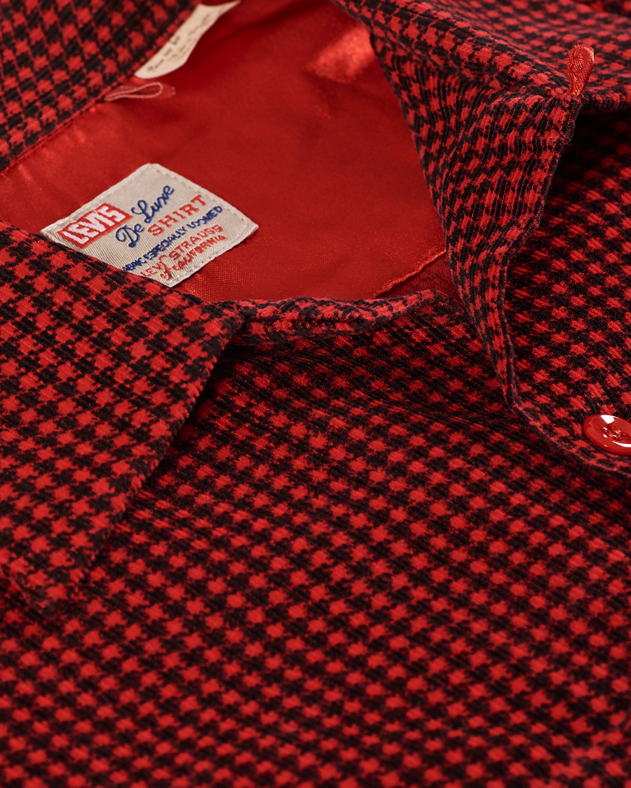 Homme | Chemises | Levi's Vintage Clothing | Deluxe Check Shirt Dogtooth Red