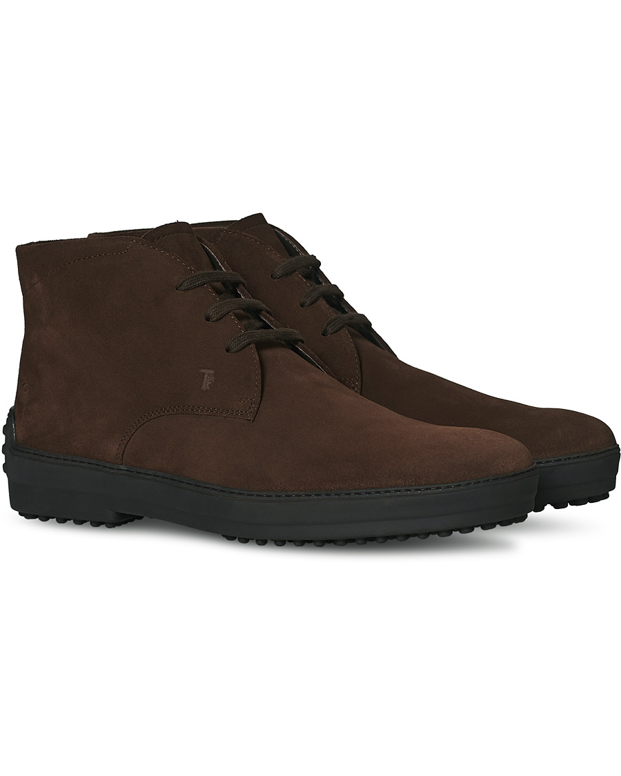 Homme | Tod's Winter Gommini Boots Dark Brown Suede | Tod's | Winter Gommini Boots Dark Brown Suede