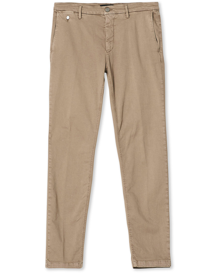 Heren | Broeken | Replay | Benni Hyperflex X-Lite Chinos Walnut