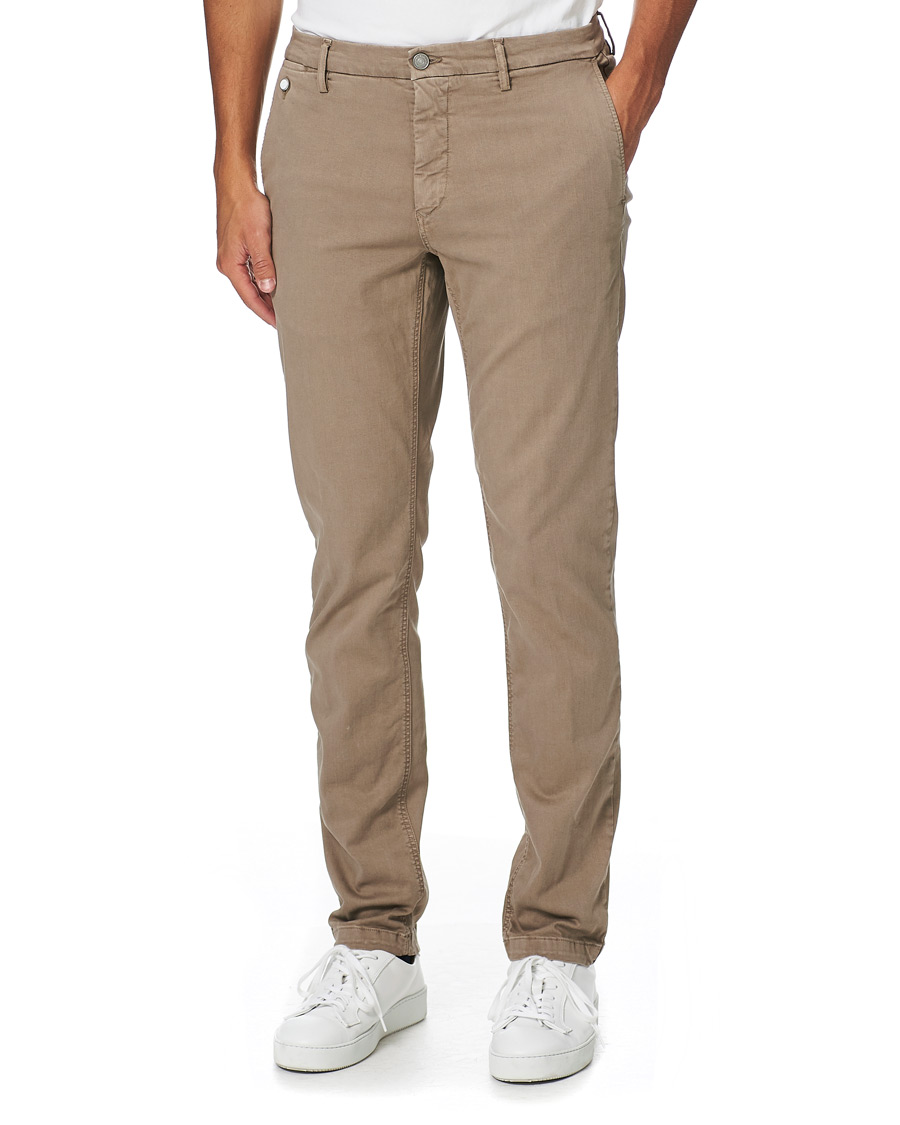 Heren | Broeken | Replay | Benni Hyperflex X-Lite Chinos Walnut