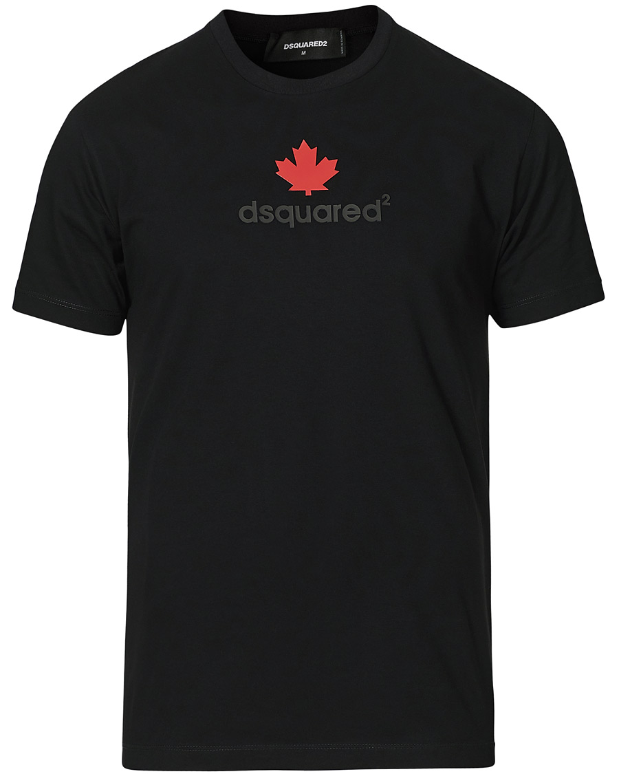 Heren | T-shirts | Dsquared2 | Mini D2 Leaf Tee Black