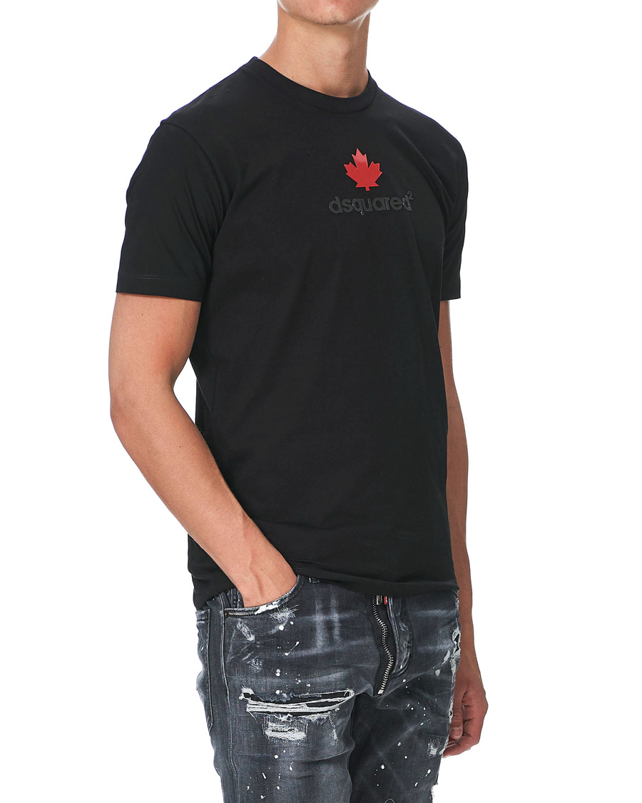 Heren | T-shirts | Dsquared2 | Mini D2 Leaf Tee Black