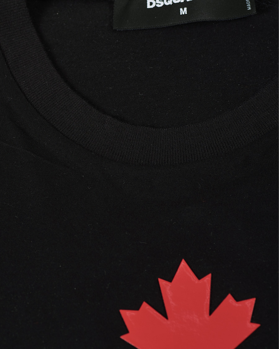 Heren | T-shirts | Dsquared2 | Mini D2 Leaf Tee Black