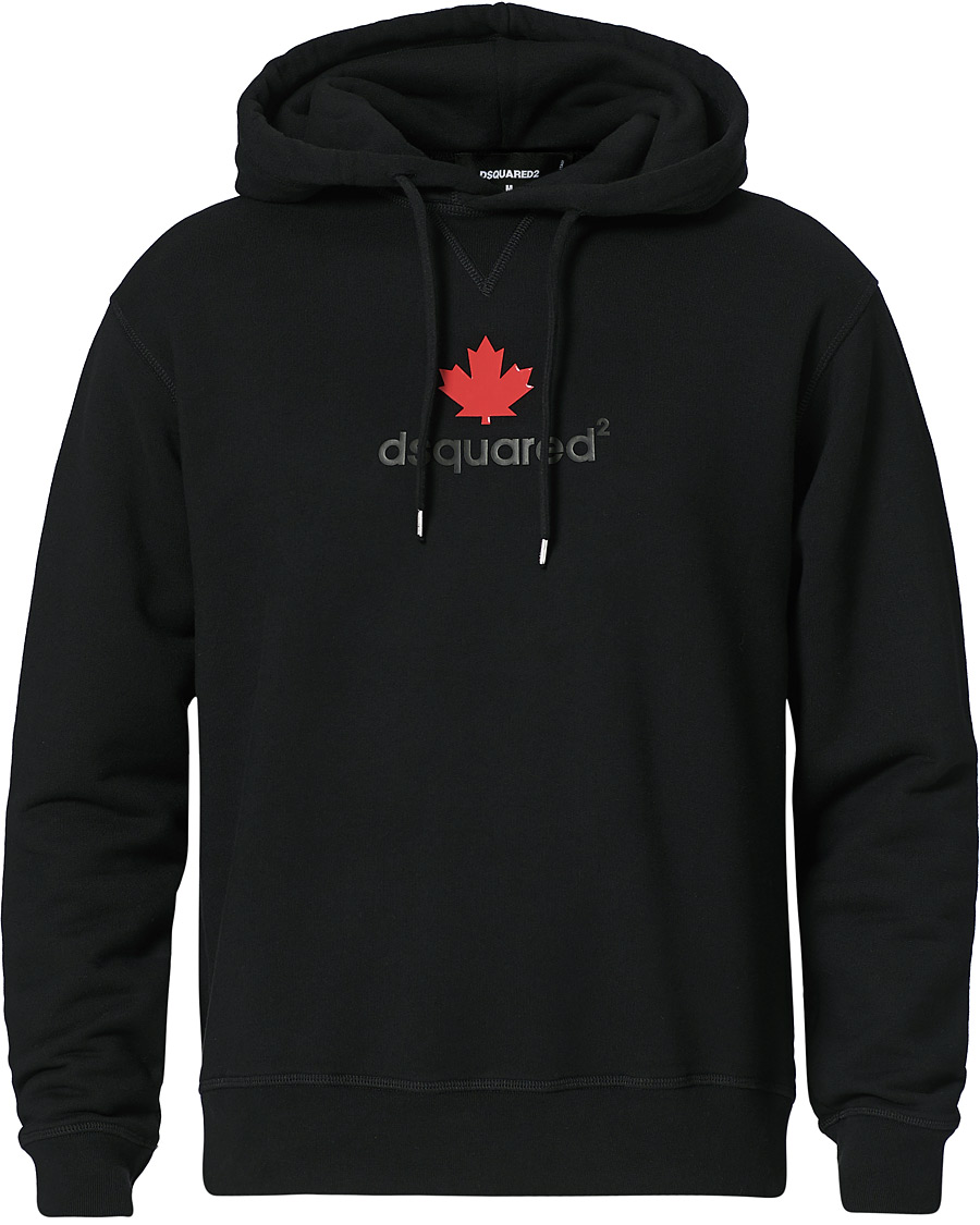 Homme | Pulls Et Tricots | Dsquared2 | Mini D2 Leaf Hoodie Black
