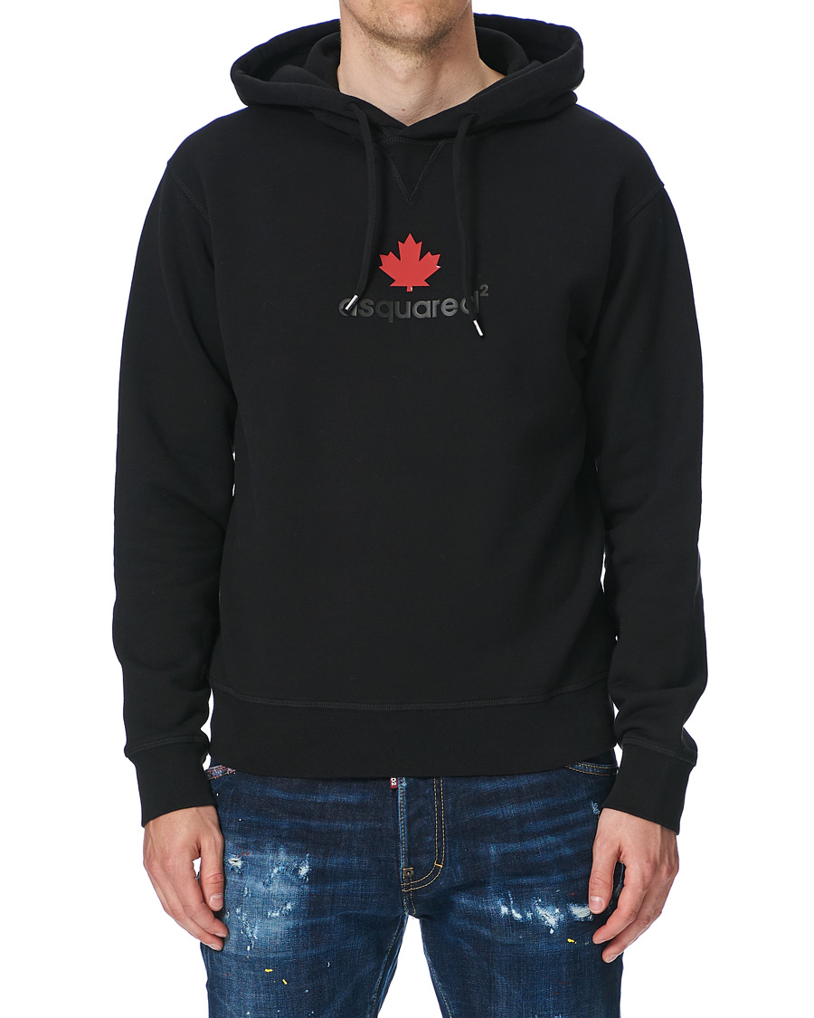 Homme | Pulls Et Tricots | Dsquared2 | Mini D2 Leaf Hoodie Black