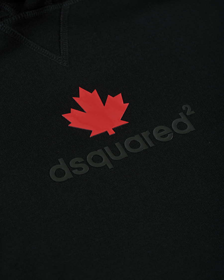 Homme | Pulls Et Tricots | Dsquared2 | Mini D2 Leaf Hoodie Black