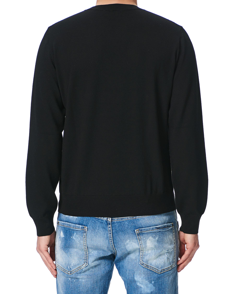 Homme | Pulls Et Tricots | Dsquared2 | Mini D2 Leaf Knitted Sweater Black