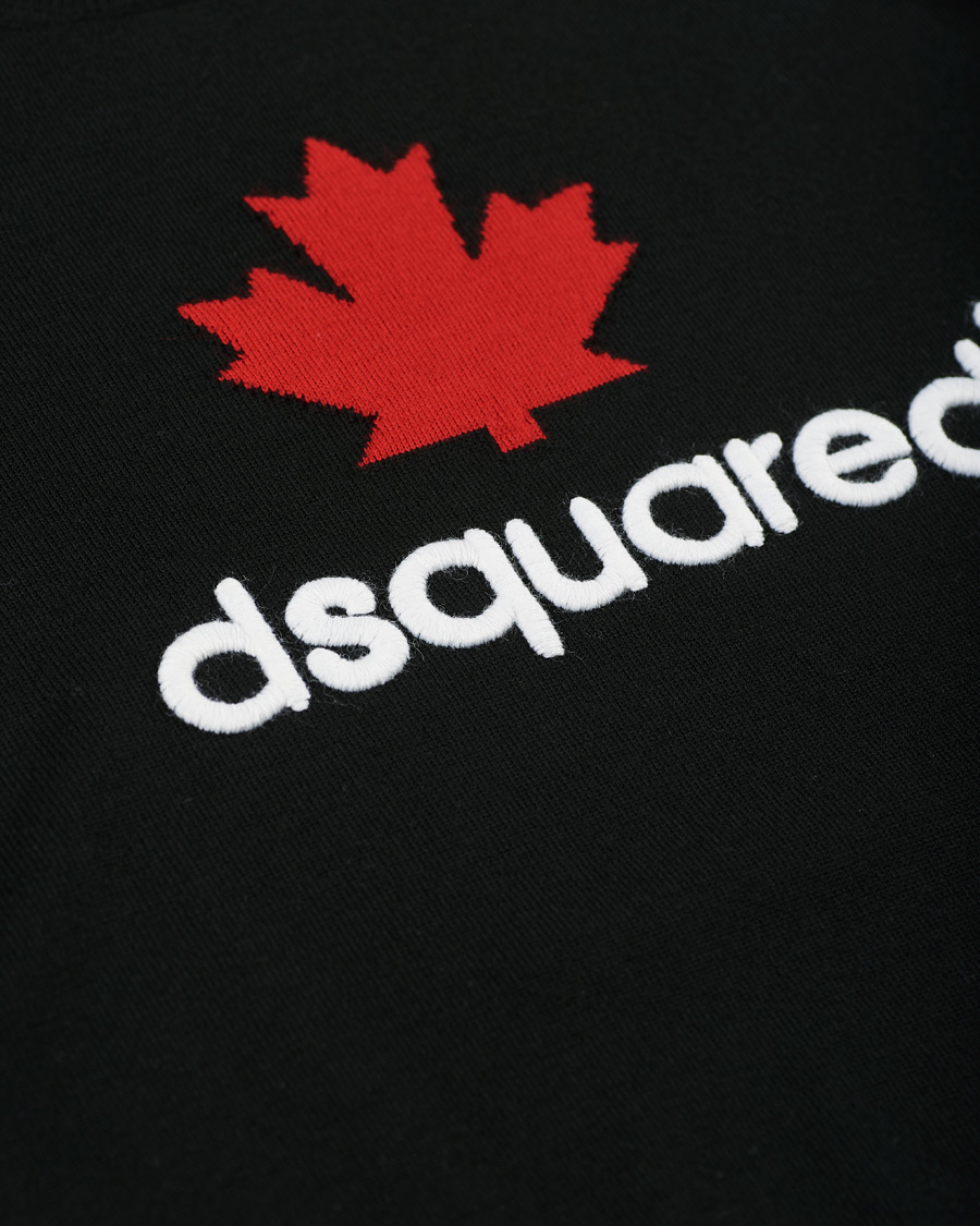 Homme | Pulls Et Tricots | Dsquared2 | Mini D2 Leaf Knitted Sweater Black