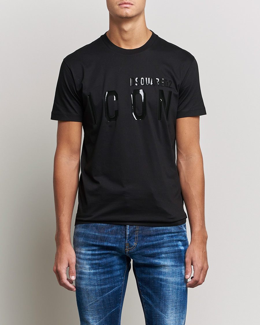 Homme | T-shirts | Dsquared2 | Icon Tonal Logo Tee Black