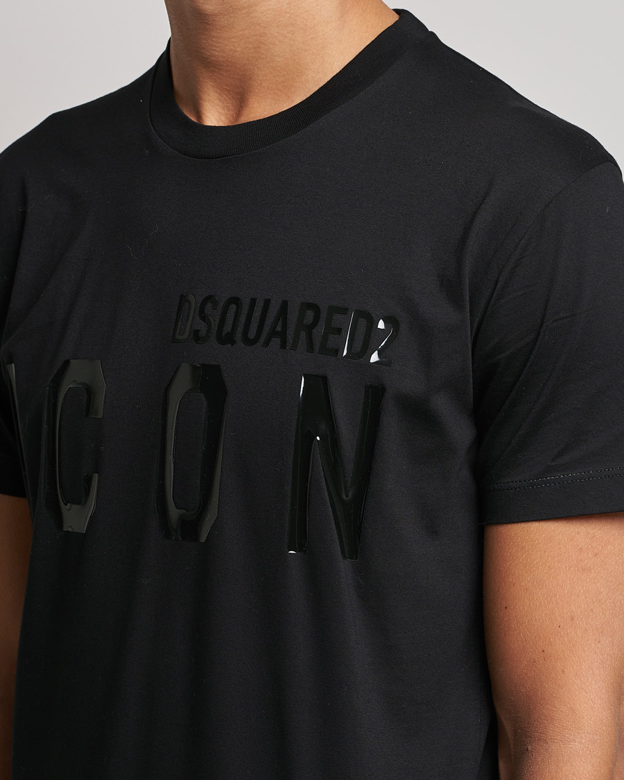 Homme | T-shirts | Dsquared2 | Icon Tonal Logo Tee Black