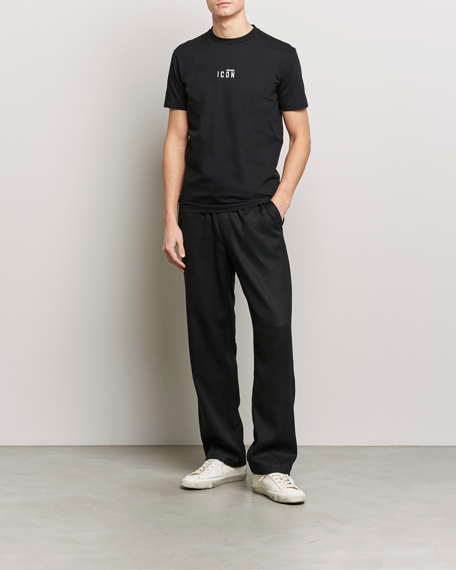 Homme | T-shirts | Dsquared2 | Icon Small Logo Crew Neck T-Shirt Black