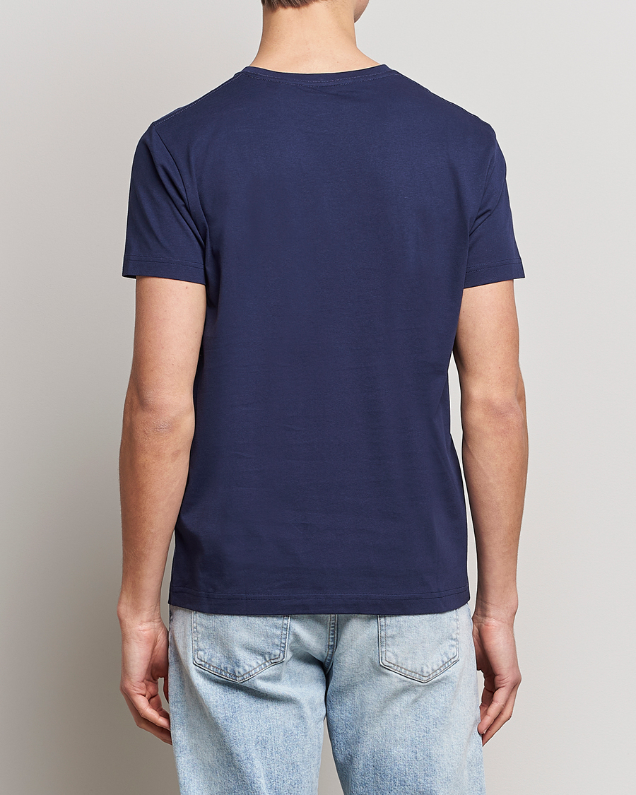 Heren | T-shirts | GANT | Archive Shield Logo Crew Neck Tee Evening Blue