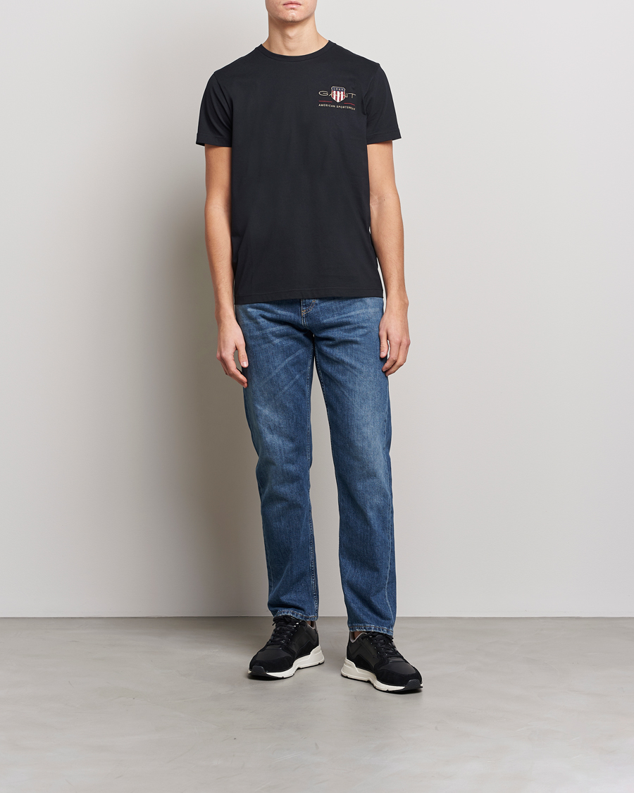 Heren | T-shirts | GANT | Archive Shield Logo Crew Neck Tee Black