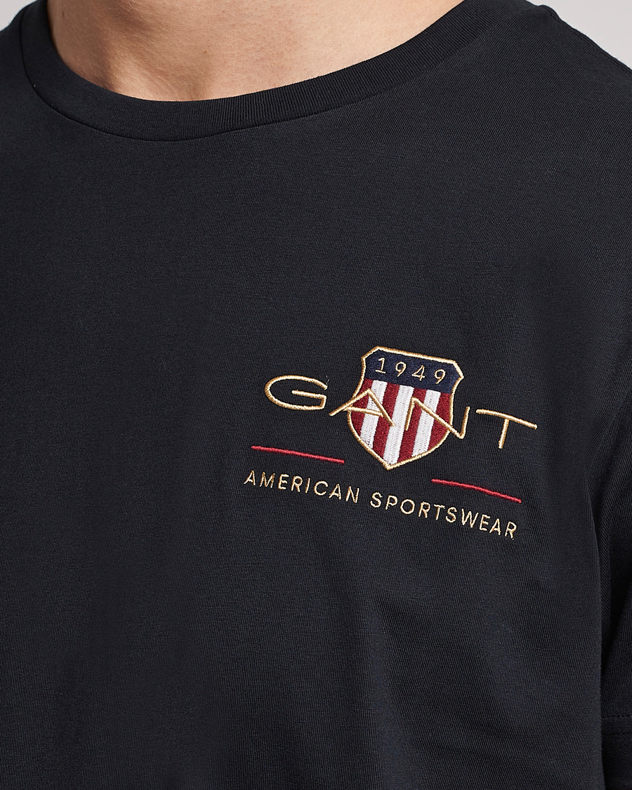 Heren | T-shirts | GANT | Archive Shield Logo Crew Neck Tee Black