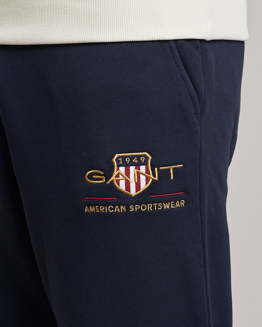 Heren | Broeken | GANT | Archive Shield Sweatpants Evening Blue