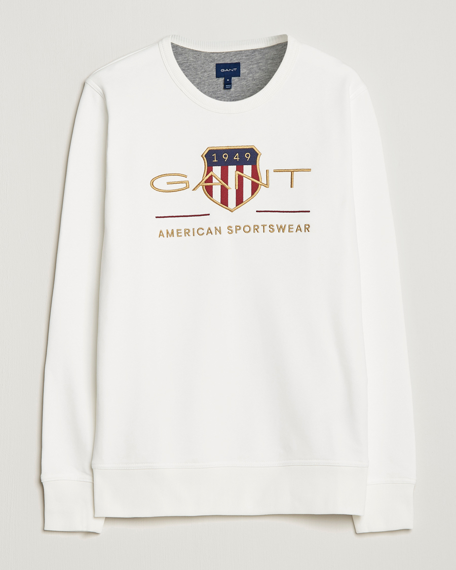 Heren | Truien | GANT | Archive Shield Crew Neck Sweatershirt Eggshell