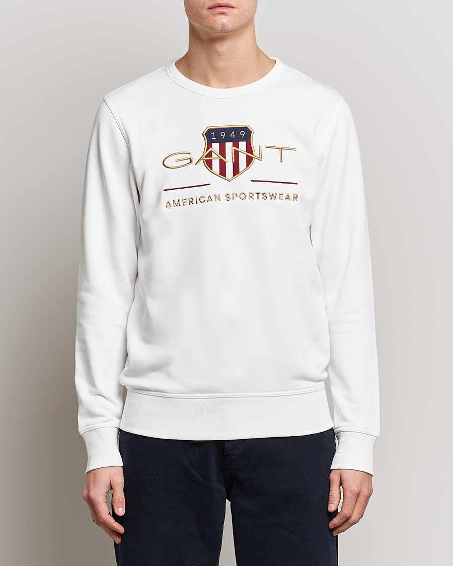 Heren | Truien | GANT | Archive Shield Crew Neck Sweatershirt Eggshell