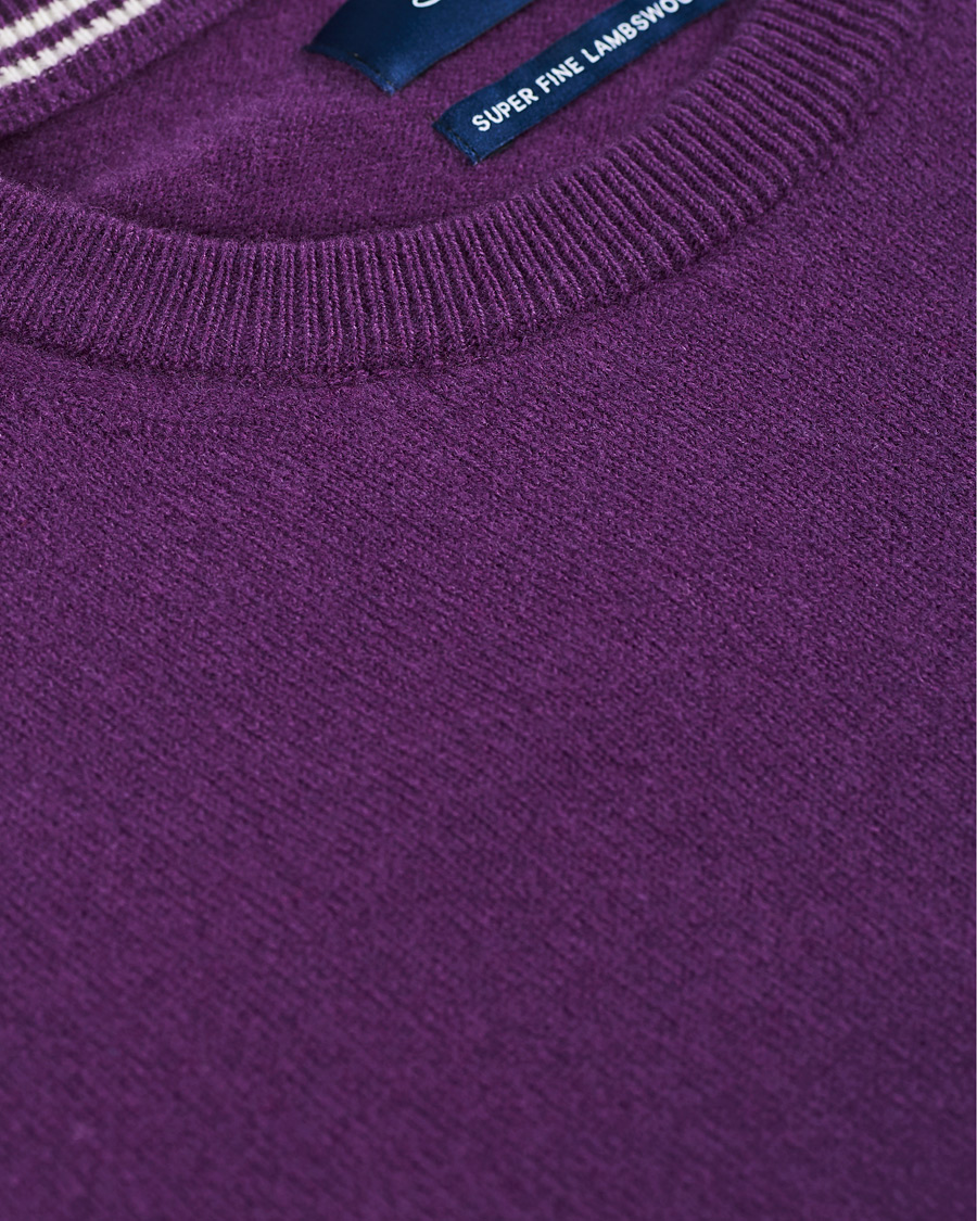 Homme | Pulls Et Tricots | GANT | Lambswool Crew Neck Pullover Imperial Purple