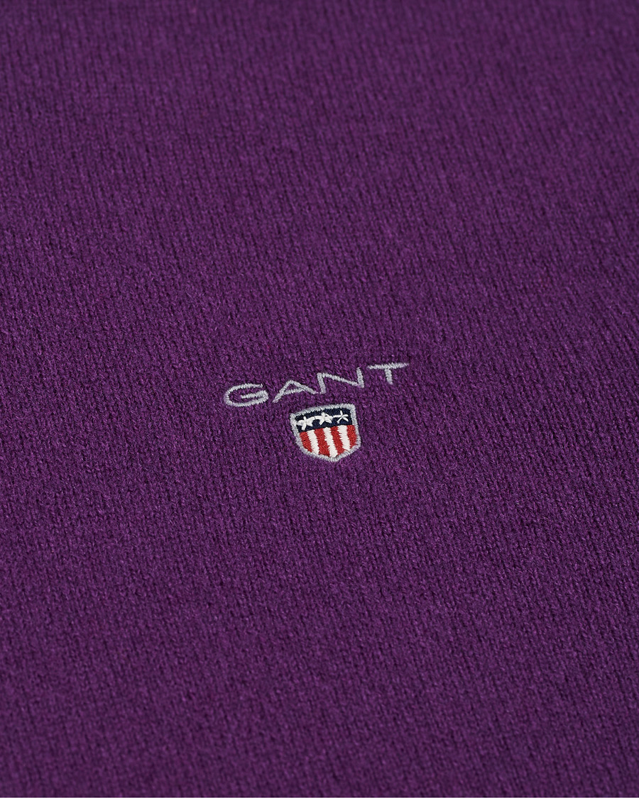 Homme | Pulls Et Tricots | GANT | Lambswool Crew Neck Pullover Imperial Purple