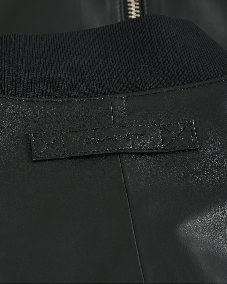 Homme | Manteaux Et Vestes | GANT | Light Leather Jacket Black