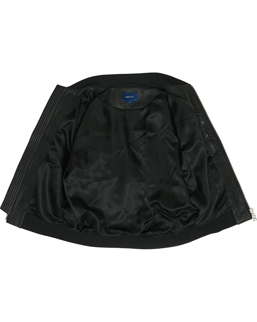 Homme | Manteaux Et Vestes | GANT | Light Leather Jacket Black