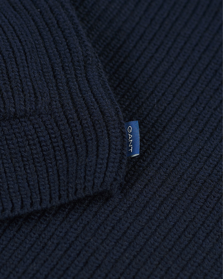 Homme | Pulls Et Tricots | GANT | Mohair Blend Shawl Cardigan Evening Blue