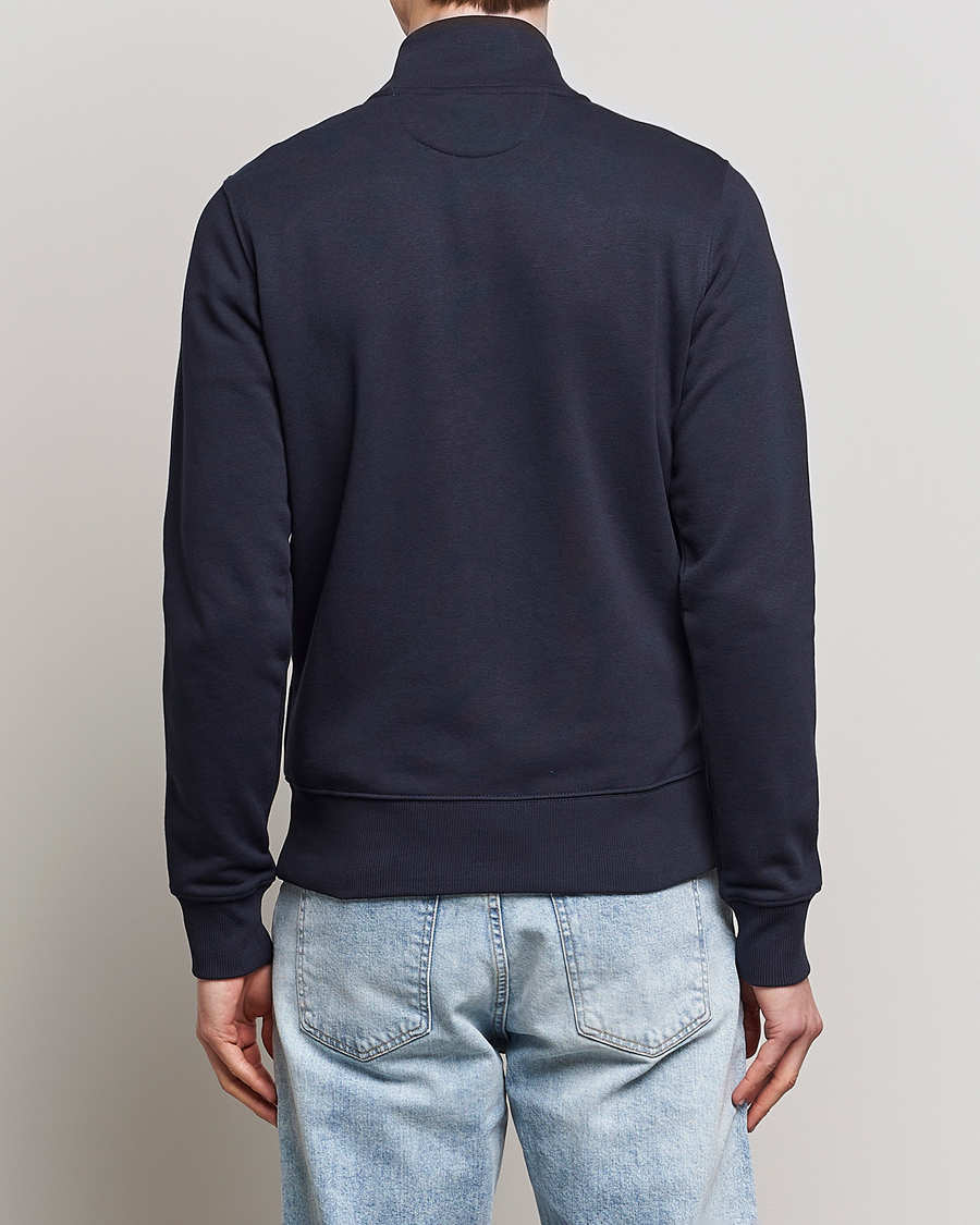 Heren | Truien | GANT | Original Shield Logo Full-Zip Sweater Evening Blue
