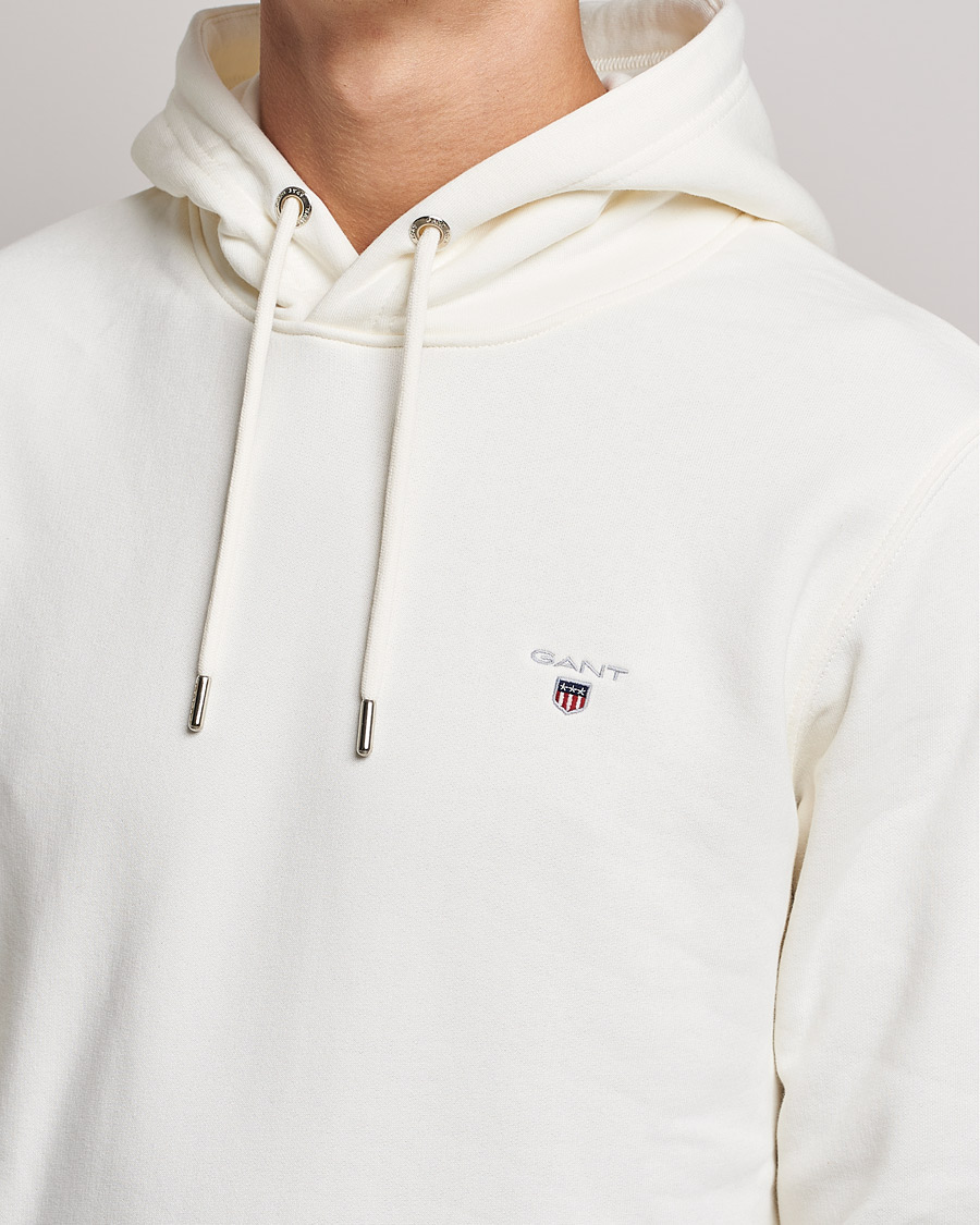 Homme | Pulls Et Tricots | GANT | Original Shield Logo Hoodie Eggshell
