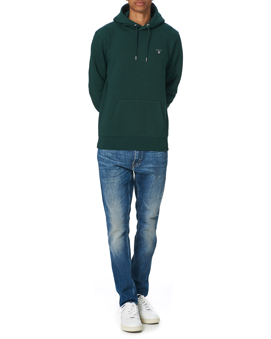 Heren | Truien | GANT | Original Hoodie Tartan Green