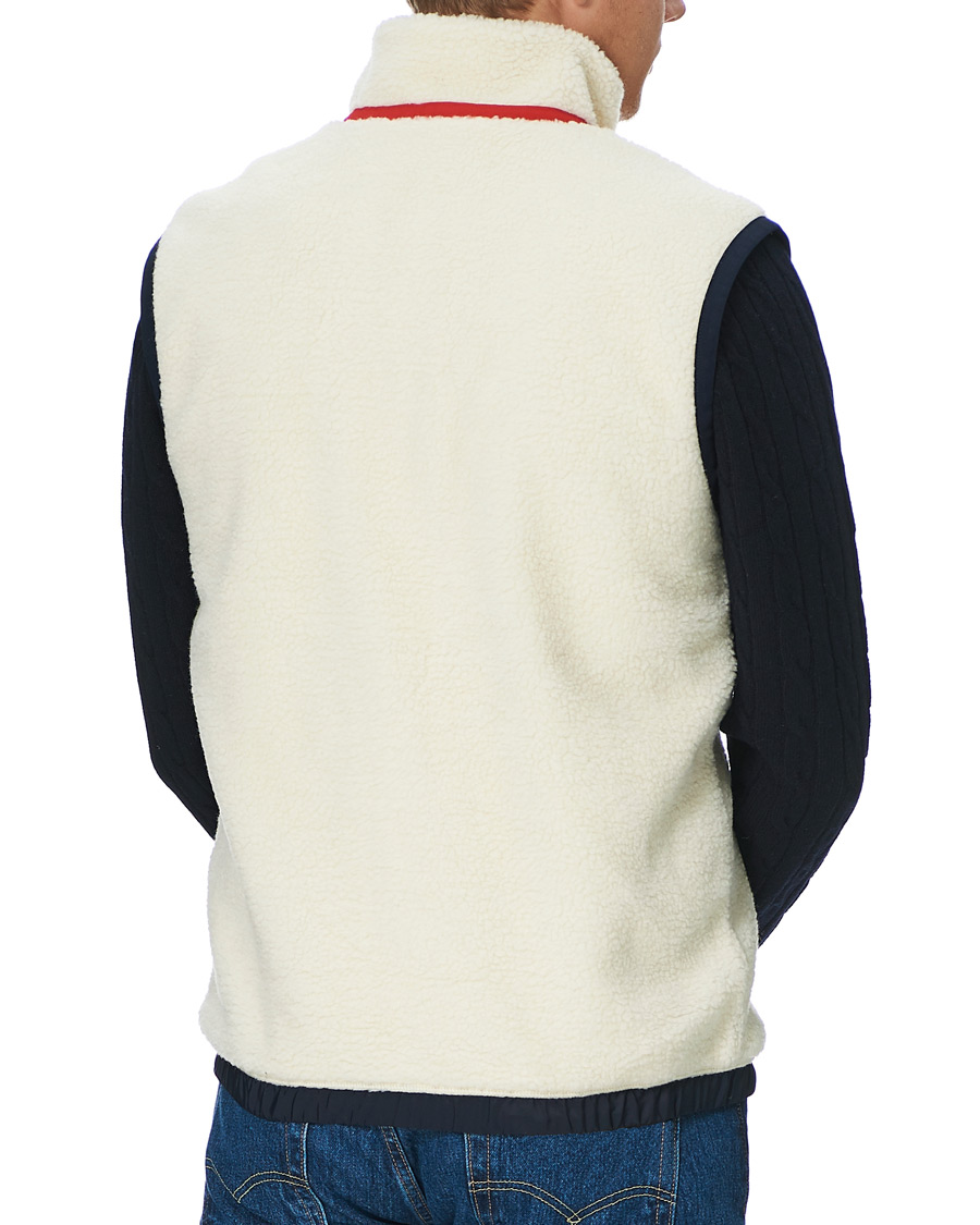 Homme | Manteaux Et Vestes | GANT | Sherpa Fleece Vest Off White
