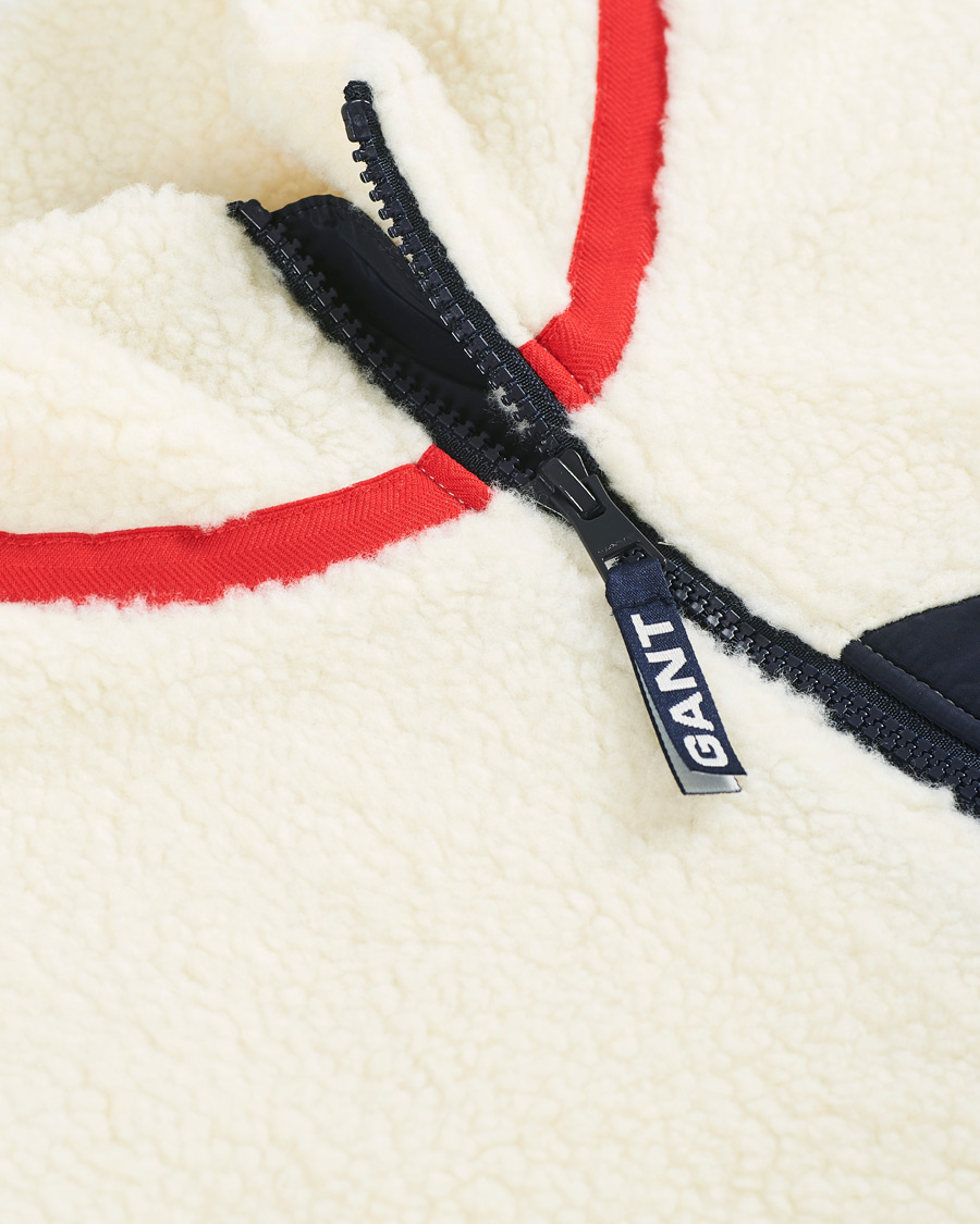 Homme | Manteaux Et Vestes | GANT | Sherpa Fleece Vest Off White