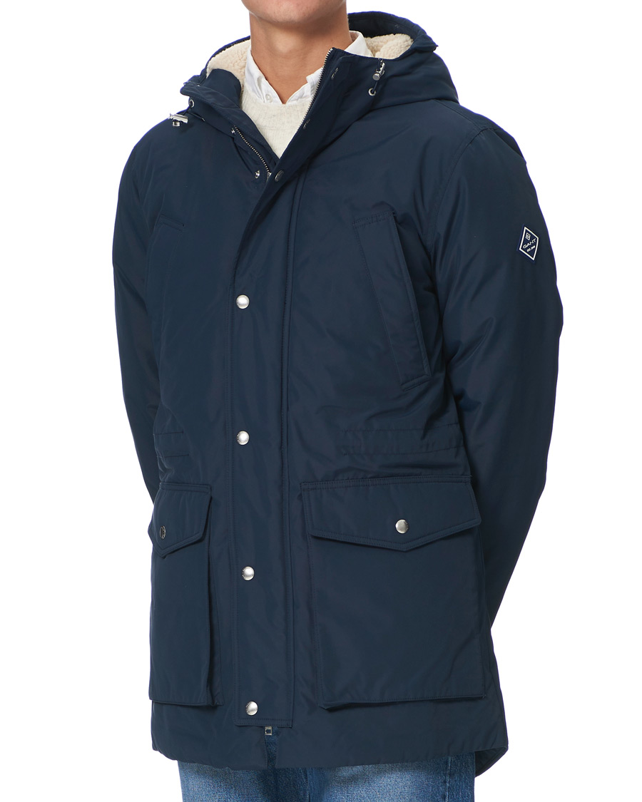 Heren | Jassen | GANT | The Everyday Parka Marine
