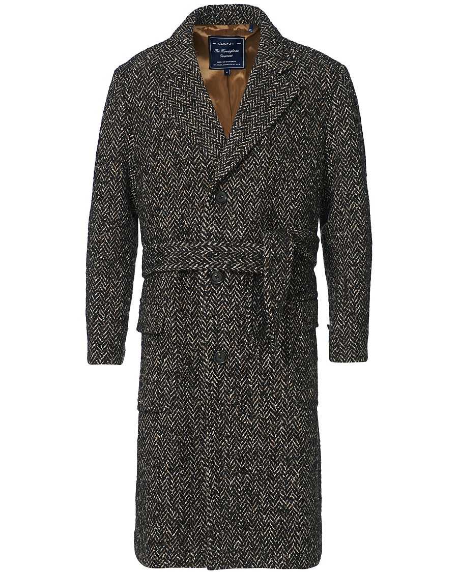 Homme | Manteaux Et Vestes | GANT | The Herringbone Coat Black