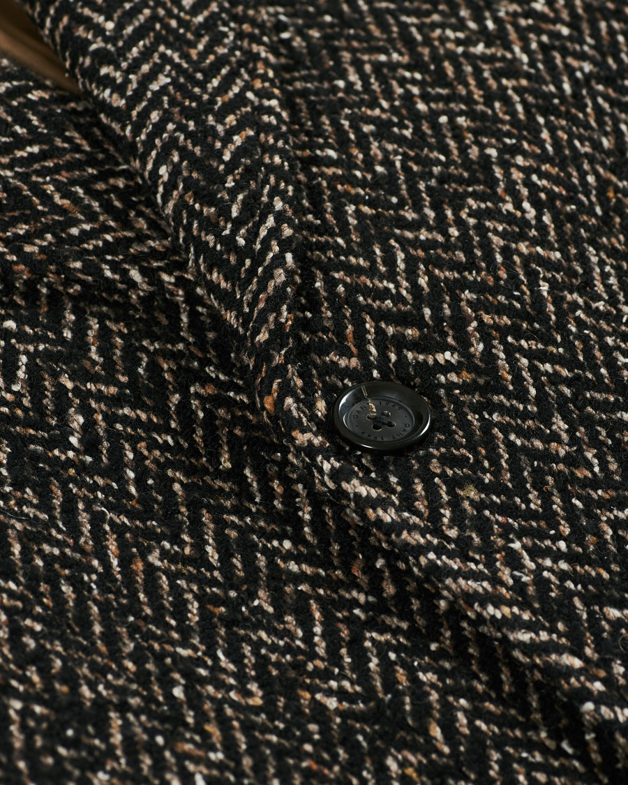 Homme | Manteaux Et Vestes | GANT | The Herringbone Coat Black