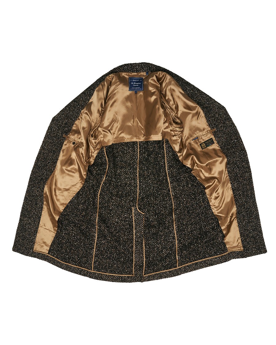 Homme | Manteaux Et Vestes | GANT | The Herringbone Coat Black