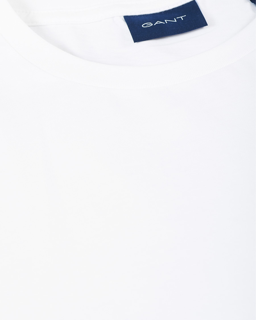 Heren | T-shirts | GANT | The Original Long Sleeve Tee White