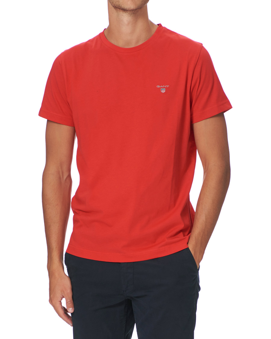 Homme | T-shirts | GANT | The Original Tee Bright Red
