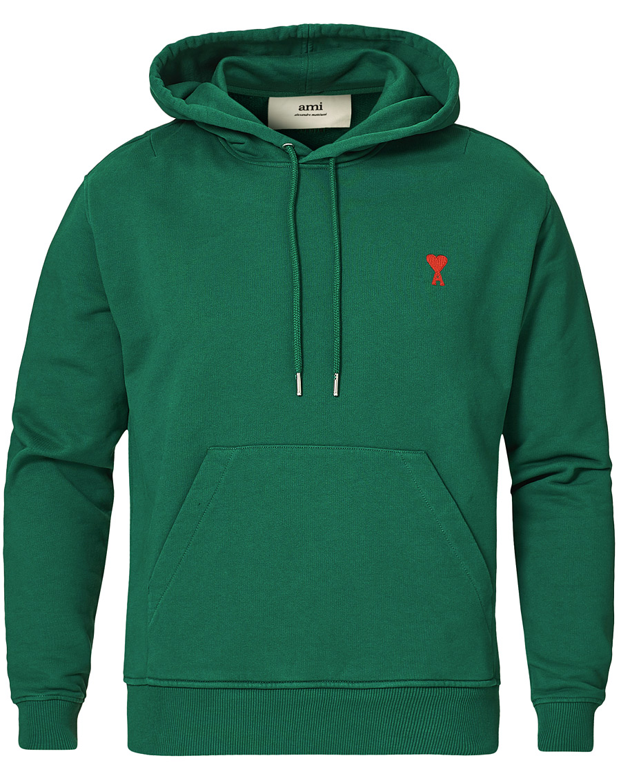Homme | Pulls Et Tricots | AMI | Heart Logo Hoodie Green